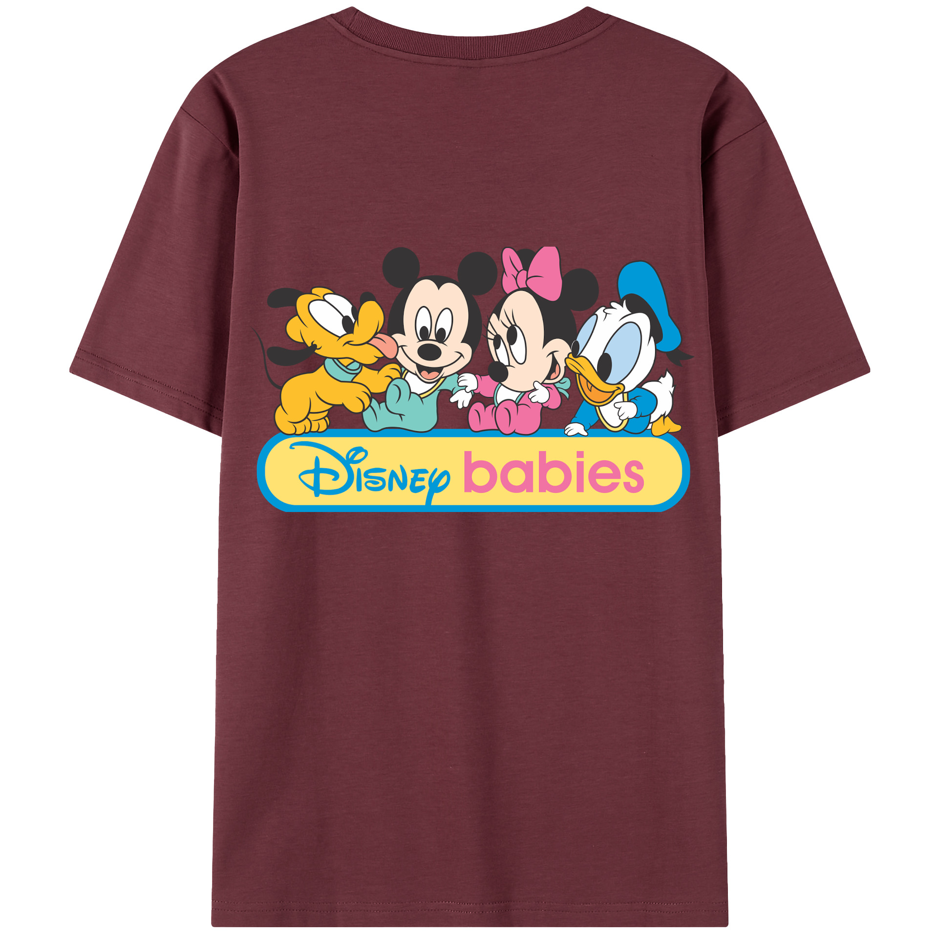 （画像用） ミッキーマウス Mickey Mouse 綿100％半袖Tシャツ（背面プリント）